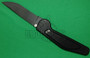 GT Knives Automatic Knife, Police, Drop Point Part Serrated, Titanium Nitride