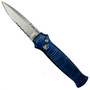 Piranha P-6BS Blue Bodyguard Auto Knife, CPM-S30V Stonewash Combo Blade