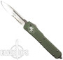 Microtech Olive Drab Ultratech OTF Knife, Satin Single Edge Combo Blade