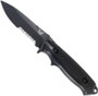 Benchmade 147SBK Nim Cub II Fixed Blade Knife, Drop Point Black Tactical Combo Edge Blade