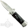 Mini Godfather Spring Assist Knife, Black Handle