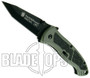 Smith & Wesson Special Ops Small Assisted Knife, Tanto Plain Blade, Green Handle