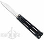 Bear Ops Bear Song IV Butterfly Knife, Satin Bowie Clip Blade