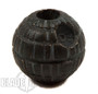 Lion ARMory Brass Moon2 Lanyard Bead, Black Patina Finish