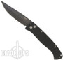 Pro-Tech Brend Auto 1 Knife, Plain, Black Blade, Diamond Knurl Handle