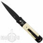 ProTech Godfather, Skull Laser Scrimshaw Prototype, Black Blade