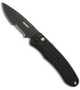 Bradley Cutlery Alias II, Small Auto, Black Part Serrated Blade, BCC17950SBK