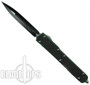 Microtech OD Green Makora II D/E OTF Auto Knife, Black Blade