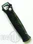 Piranha Green Mini-Bodyguard Auto Knife, Bead Blast Plain Blade