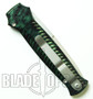 Piranha Green Mini-Bodyguard Auto Knife, Bead Blast Plain Blade
