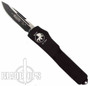 Microtech CA Legal UTX70 OTF Knife, DLC Plain Single Edge