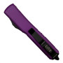 Microtech 120-1CCVI Violet Contoured Ultratech Bayonet OTF Auto Knife, Black Blade, Clip View