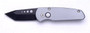 Pro-Tech Runt 3 Tanto, Black Plain Blade, Grey Handle