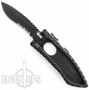 Schrade Viper Side Assist 2 Knife, Black Drop Point Combo Blade