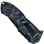 Smith & Wesson Black Ops Spring Assist Knife, Blue Handle, Tanto Black Part Ser Blade, BLOP3TBLS