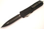 Microtech QD Scarab Double Edge, OTF, Black Plain Blade, D/A