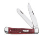 Case Pocket Worn Old Red Bone Trapper Knife, 6254 SS