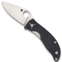 Spyderco C222GPGY Black/Grey Alcyone Folder Knife, CTS-BD1 Satin Blade