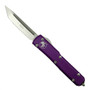 Microtech 123-4CCVI Violet Contoured Ultratech T/E OTF Auto Knife, Satin Blade