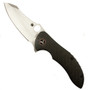 Spyderco Carbon Fiber Magnitude Flipper Knife, CPM-S30V Satin Blade FRONT VIEW