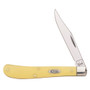 Case Yellow Synthetic Slimline Trapper Knife, 31048 CV