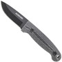 Schrade SCHF56M Grey/Black Frontier Micarta Fixed Blade Knife, 1095 Carbon Black Blade