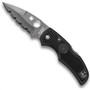 Spyderco Native FRN Folder Knife, Black Combo Edge, C41PSBBK