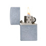 Zippo Regular Street Chrome Lighter, open view