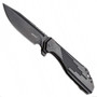 Boker Plus 01BO767 Blackwash Lateralus Flipper Knife, D2 Blackwash Blade