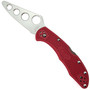 Spyderco Delica 4 Folder Knife, Satin Trainer Blade