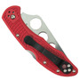 Spyderco Delica 4 Folder Knife, Satin Trainer Blade, Clip View