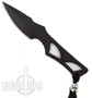 Spartan Blades ENYO Fixed Blade Knife, Black Blade, Black Kydex Sheath