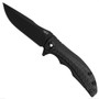 Zero Tolerance Sprint Run 0609BLK Titanium Flipper Knife, CPM-S35VN Black Blade