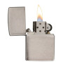 Zippo Brushed Chrome Armor Lighter, Extra Heavy Walls, Zippo 162 open view