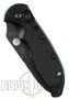 Spyderco Embassy Auto Knife, Tactical Black Blade, Part Serrated, C121BKPS