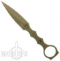 Spartan Blades CQB Fixed Blade Knife, FDE Blade, Tan Kydex Sheath