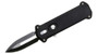 Pro-Tech Tantilla OTF, Black Handle, 2 Tone Black & Silver Blade