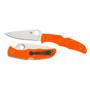 Spyderco Orange Endura 4 Folder Knife, VG-10 Satin Blade