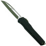 Microtech Limited 241M-1GRB Cypher MK7 S/E OTF Auto Knife, Green Hardware, Green/Satin Blade