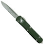 Microtech 121-11APOD OD Green Contoured Ultratech S/E OTF Auto Knife, Apocalyptic Stonewash Combo Blade