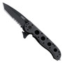 CRKT M16-12ZLEK Law Enforcement Tanto Flipper Knife, AUS-8 Black Combo Blade