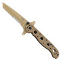 CRKT M16-13DSFG Desert Tan Special Forces G-10 Tanto Flipper Knife, Tan Combo Blade