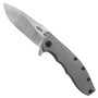 Zero Tolerance 0562TI Hinderer Titanium Flipper Knife, Satin Blade