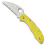 Spyderco Yellow Salt 2 Wharncliffe Folder Knife, SpyderEdge Satin Blade