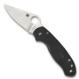 Spyderco Lightweight Para 3 Folder Knife, Satin Blade FRONT VIEW