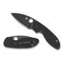 Spyderco Efficient Folder Knife, Black Blade REAR VIEW