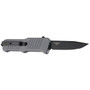 HK Grey Mini Incursion OTF Auto Knife, Black Blade REAR VIEW