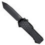 Hogue Knives Compound G-10 Tanto OTF Auto Knife, Black Blade FRONT VIEW