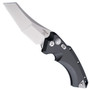 Hogue Knives EX-A05 3.5" Wharncliffe Auto Knife, Tumbled Blade FRONT VIEW