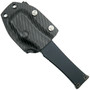 Microtech Tactical Halo VI Tanto OTF Auto Knife, DLC Black Blade Sheath, Carbon Fiber